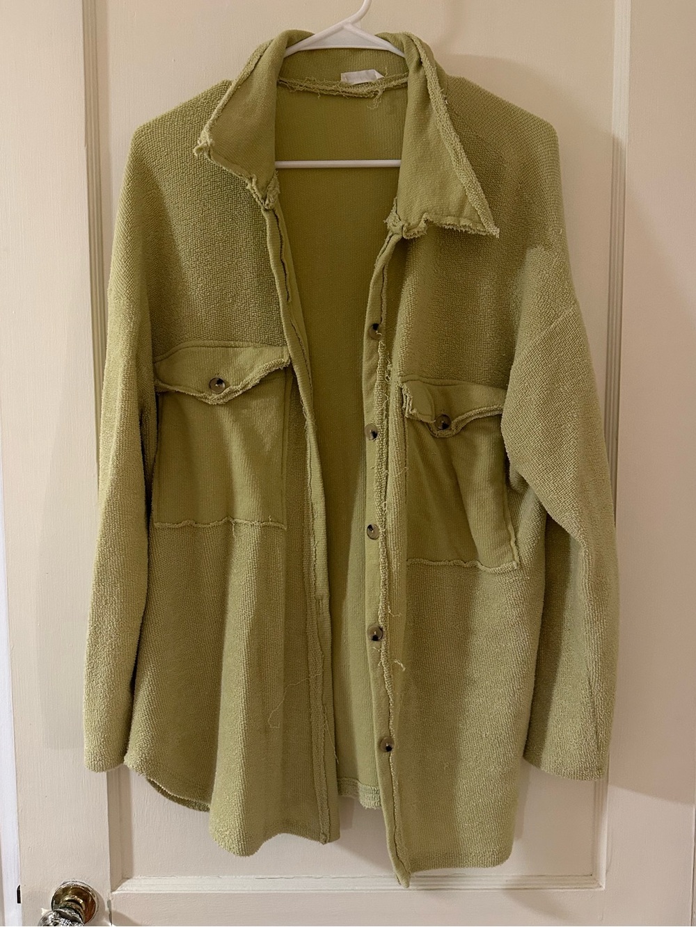 Bucket list Green summer button up jacket